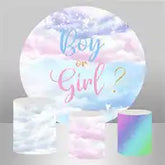 lofaris baby shower round backdrop kit